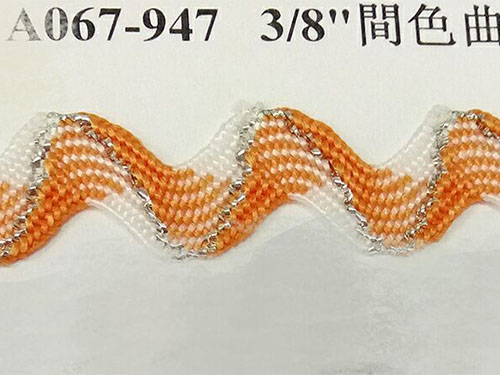间银线曲边绳